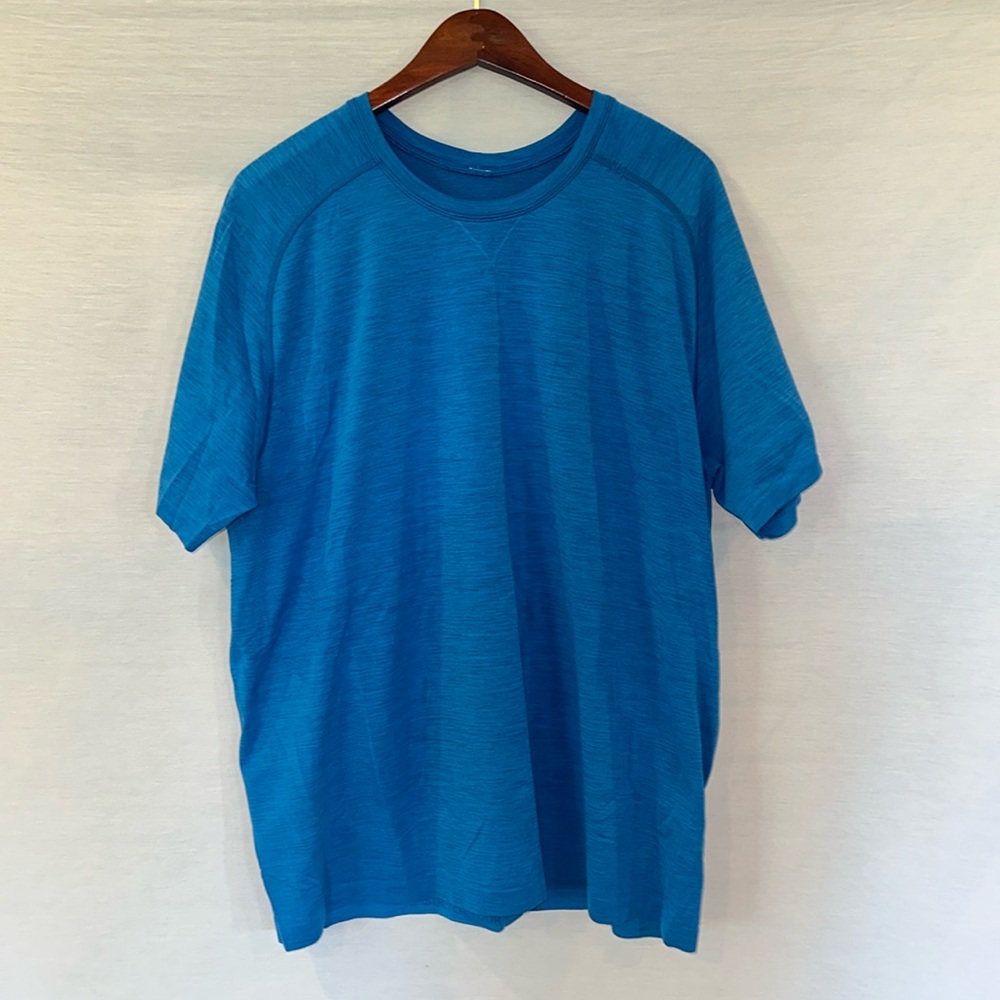 Blue Lululemon Short Sleeve Shirt